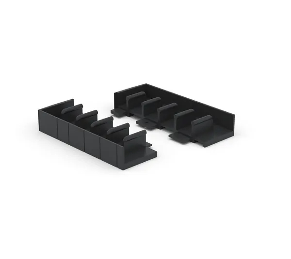 FloorTrack lower end pieces for running track